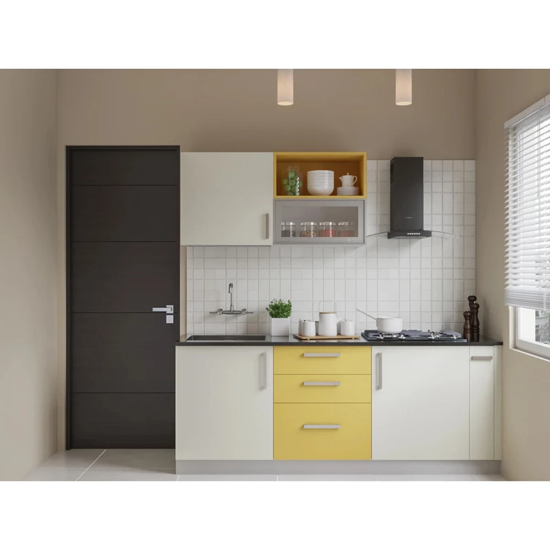 Меламиновая отделка, настенный шкаф параллельной формы, акриловый кухонный шкаф