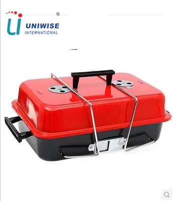 Квадратный портативный складной уголь принадлежности для шашлыков гриль коробка случае