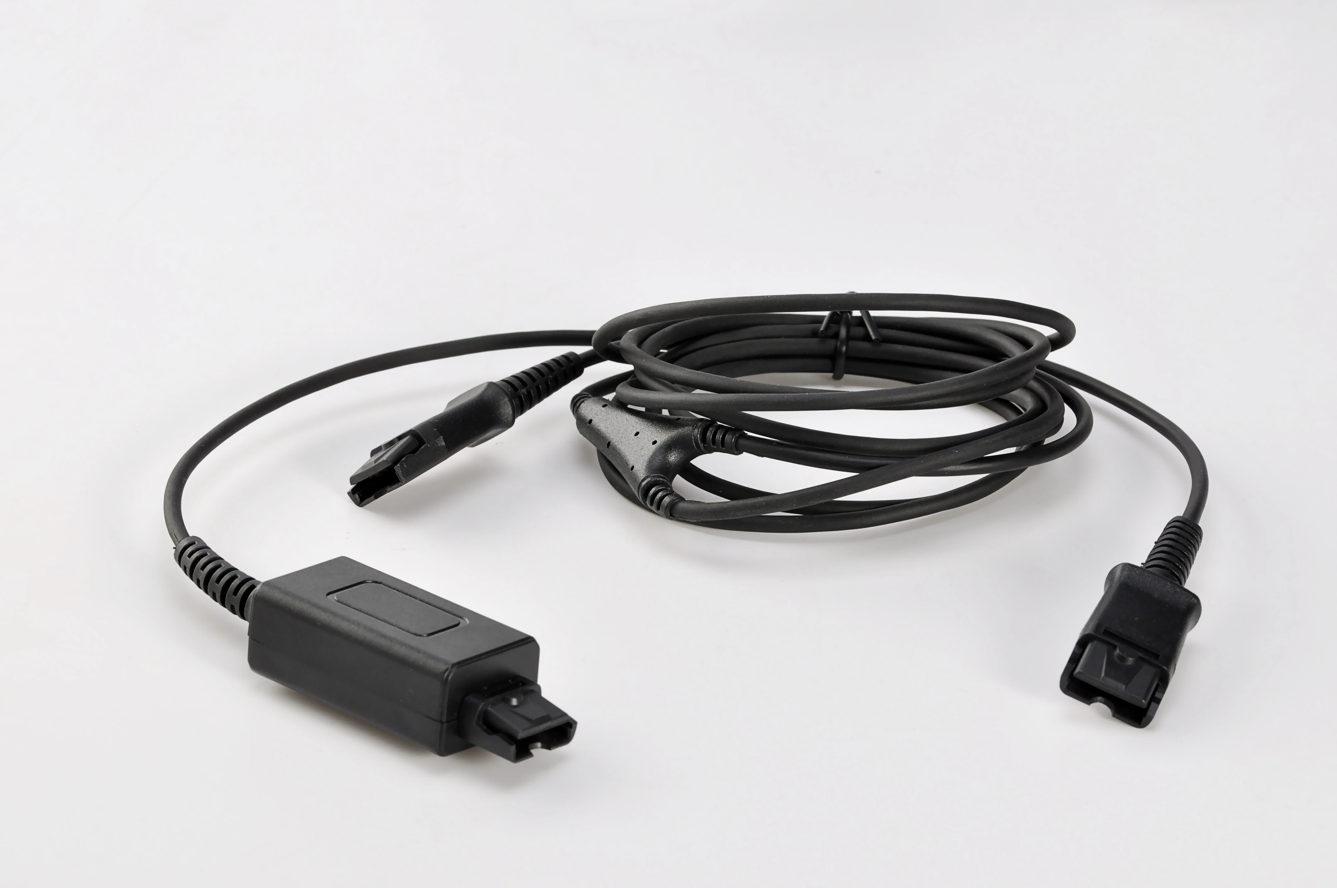 Supervisory Splitter Y-Cord Y training QD adapter cable for Plantronics or Jabra with mute switch