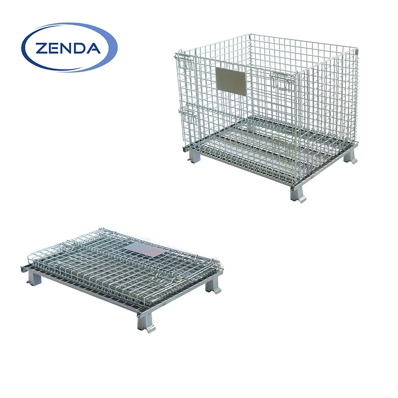 Оптовая продажа Клетка Для Хранения Металла проволочные корзинки мобильных клеток