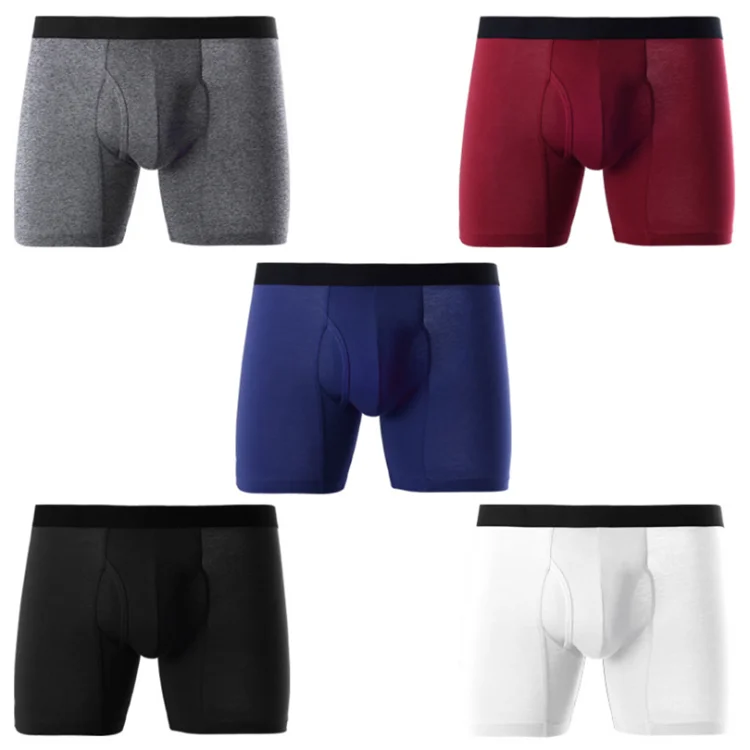 95%cotton and  5%spandex sewing boxers Custom own logo underwear