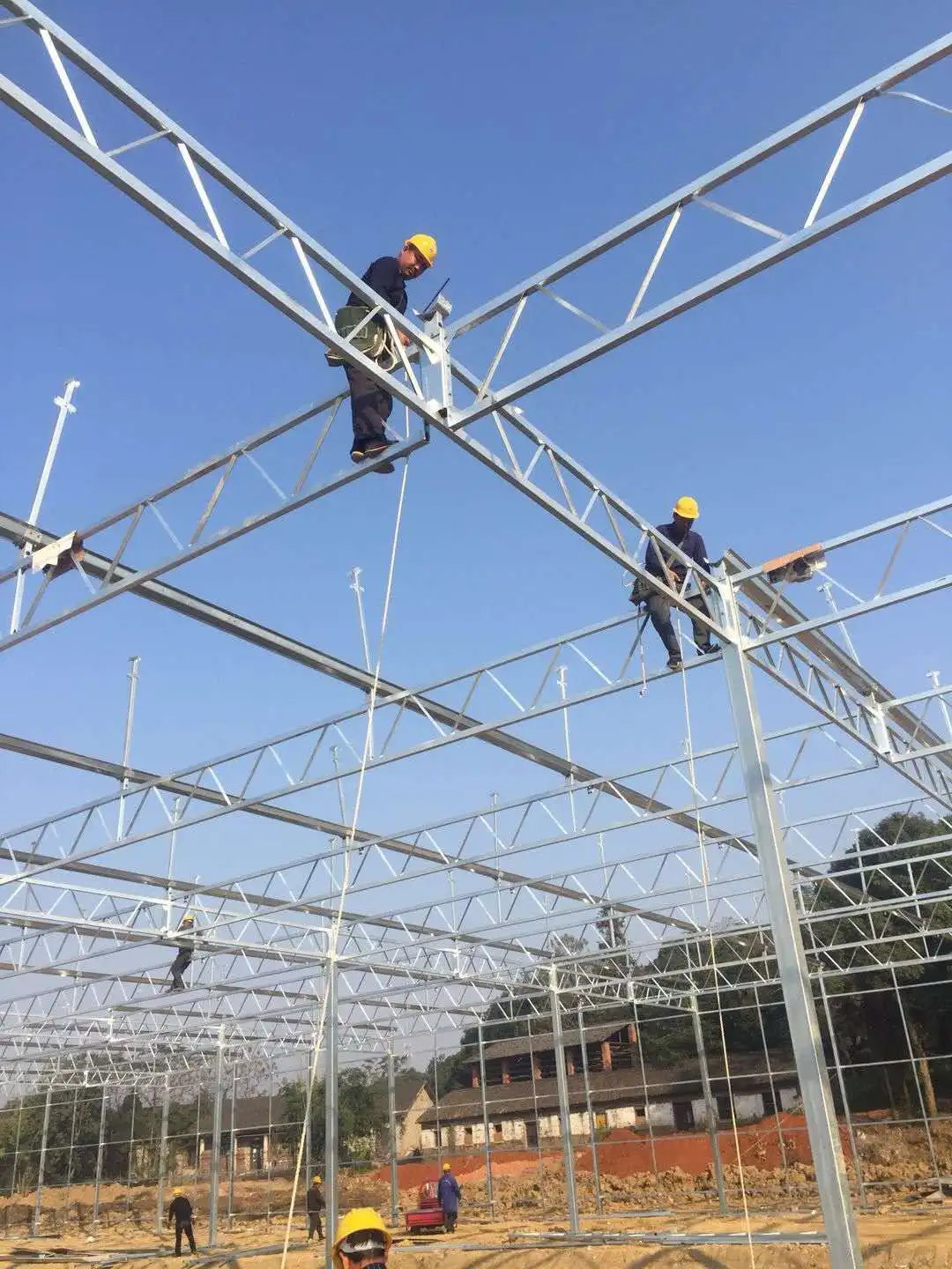 
long life multi span polycarbonate sheet greenhouse 10mm 