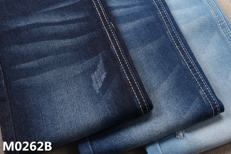 GRS certificate repreve denim fabric recycled material 11 oz indigo jeans denim fabric