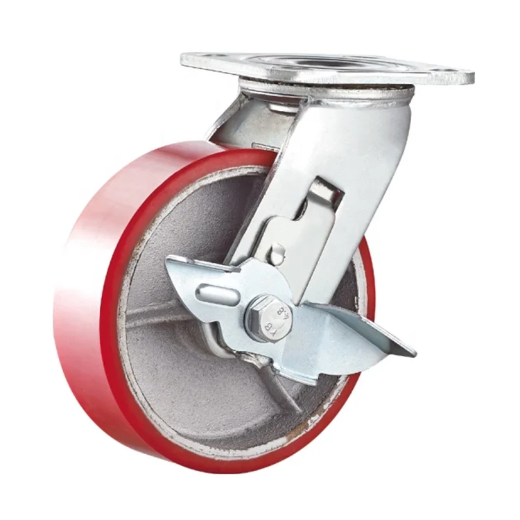 
Factory Supplier 100Mm Plastic Trolley Wheels 