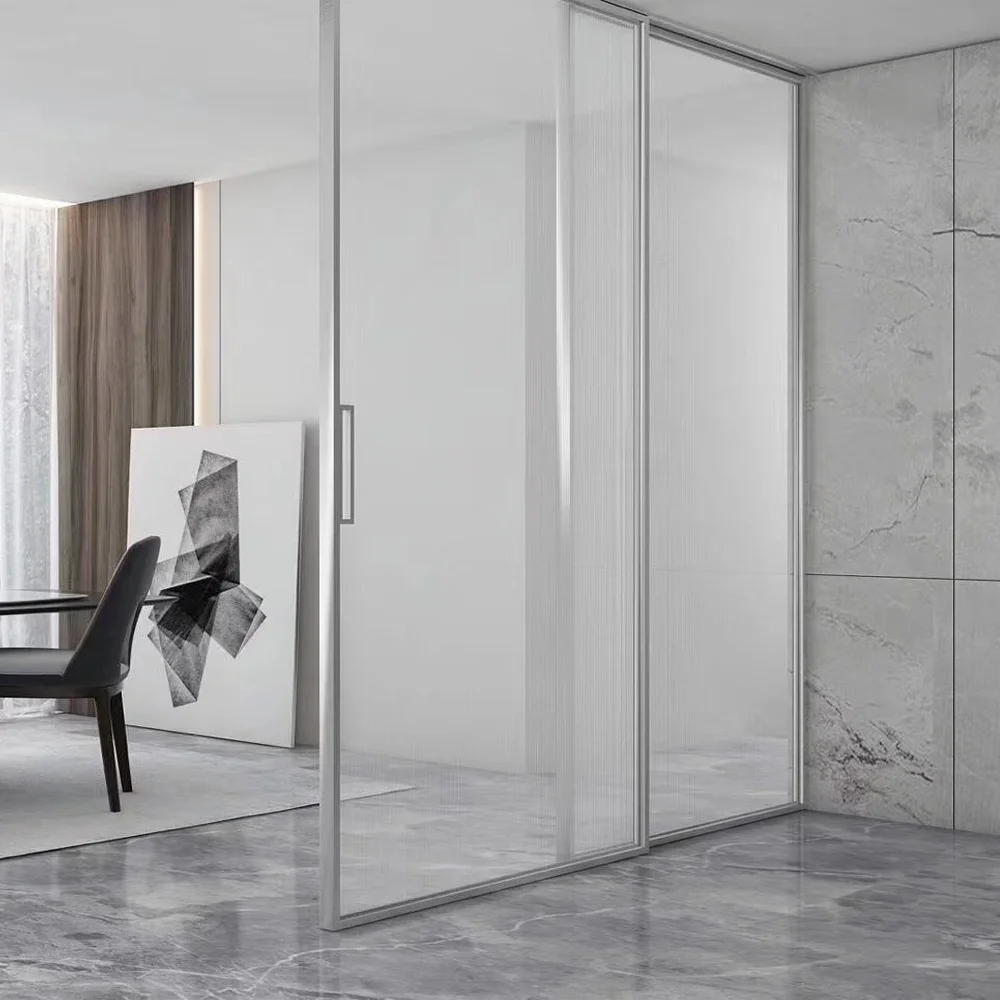 New Style Aluminum Sliding Door With Tempered Glass In Foshan