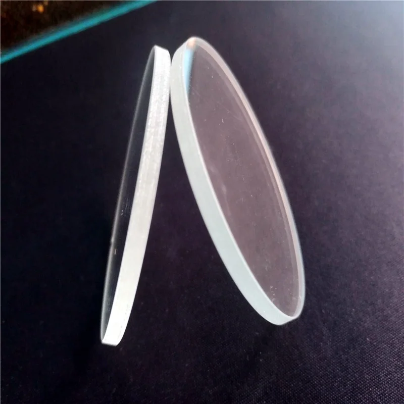 3mm round transparent tempered glass discs