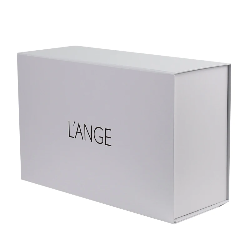 Wholesale logo printed custom luxury clothing packaging magnetic foldable box