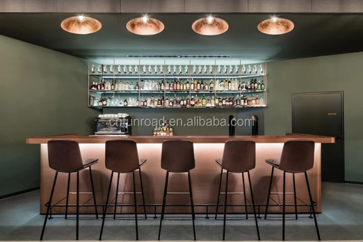 Лидер продаж на заказ, портативная Современная барная стойка со светодиодной подсветкой для коммерческого ресторана и дома