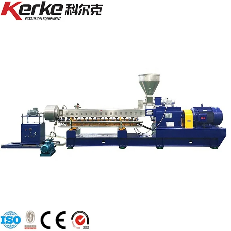 Twin screw water cooling strand pellet extruder for plastic pellets