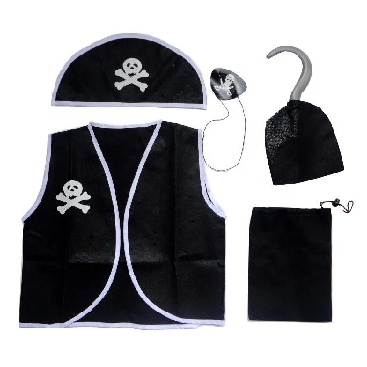 
Pirate Party Funny Party Hats Pirate Accessories - Costume Accessory Set Vest Hat Sword and Eye Patch 