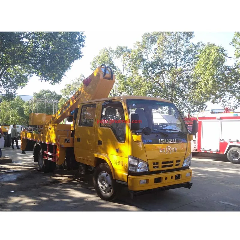 Japan famous brand chassis I-SUZU 16 m high platform working truck