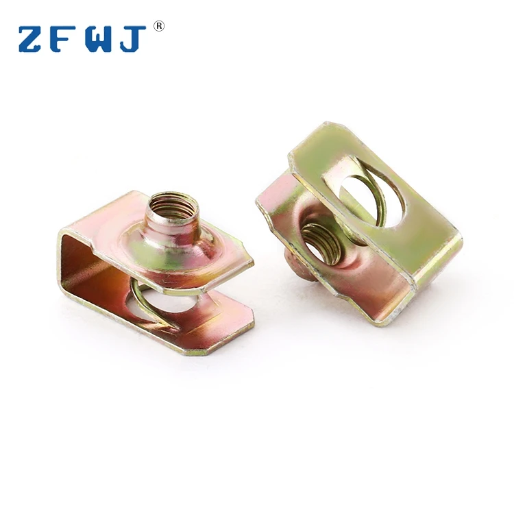 Wholesale fasteners metal nut cilp spring steel u clips