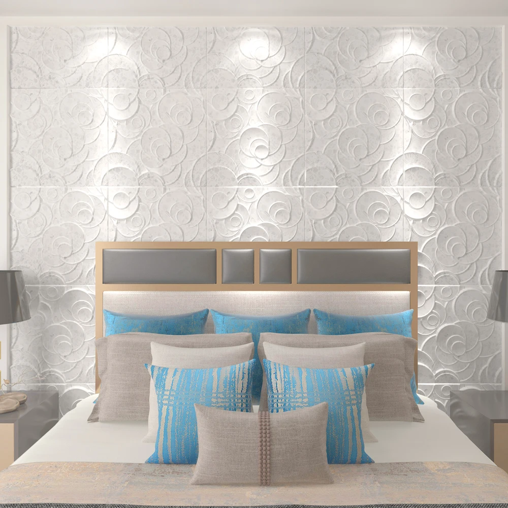 Latest design 3d melamine tile wall panel
