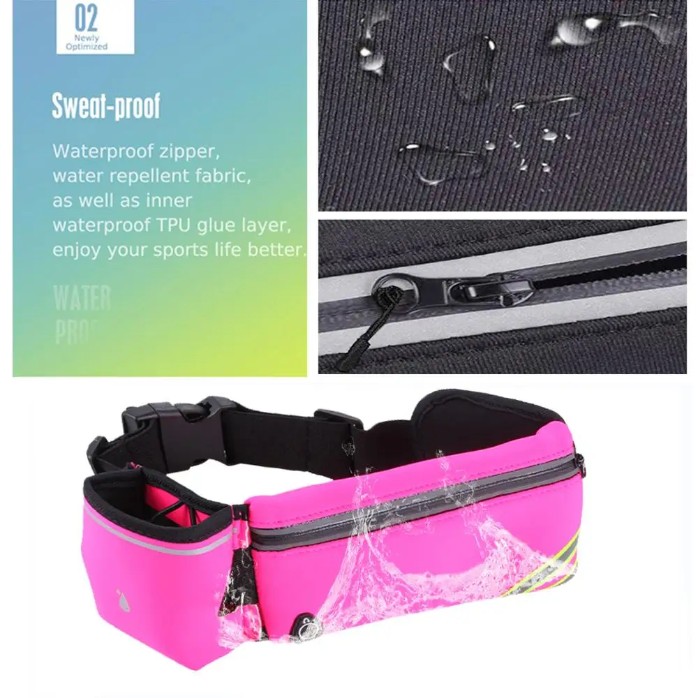 Free Shipping Absorb Sweats pack Cottons Fabric Single kettle Fanny Pack Sport pouch