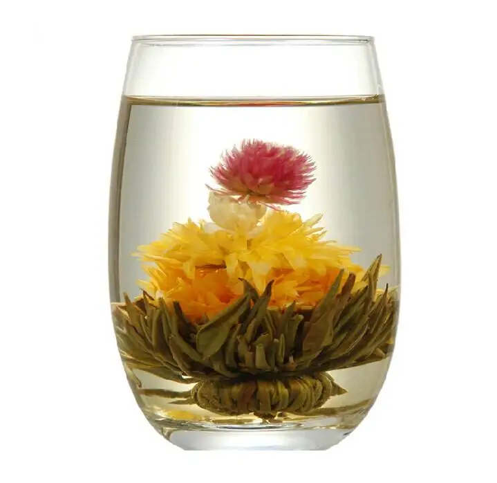 Handmade organic flowering jasminer x4-1u loss weight Blooming Tea ball gift packing box