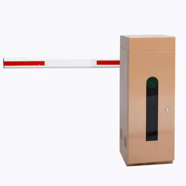 2019, автоматический дорожный барьер, входная ворота с красным и зеленым светофорным сигналом