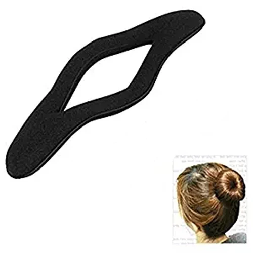 Распродажа черная губка для волос ролики Пончик высокого