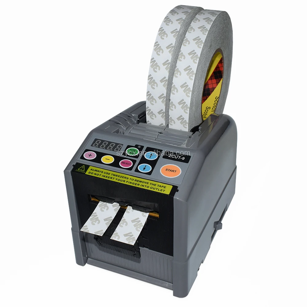 Automatic cycle cutting tape machine packing tape cutter with 12 different lengths ZCUT-9P