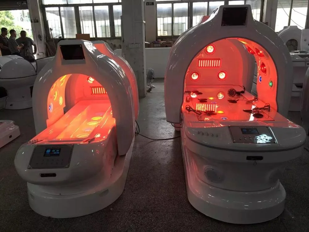 Royal Crystal Photon Therapy Far Infrared LED Magic Light EMS Pads and Meridian Brush Weight Loss Spa Capsule