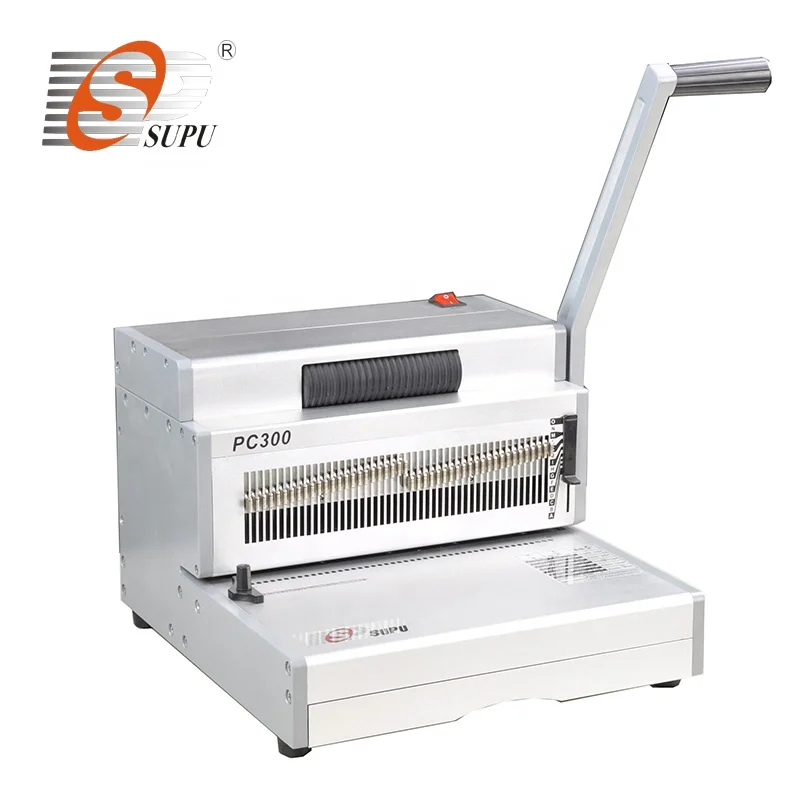 Manual heavy duty spiral coil spring ring  binding machine