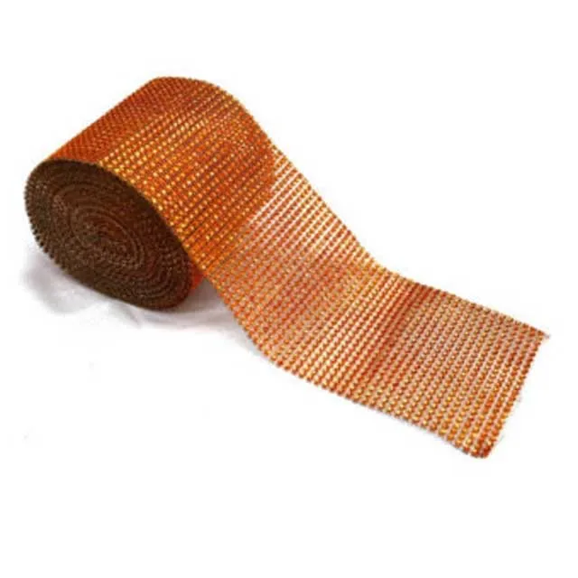 Wholesale Diamond Mesh Wrap Roll Sparkle Rhinestone Ribbon Banding Crystals Rhinestone Roll For Wedding Cake decoration