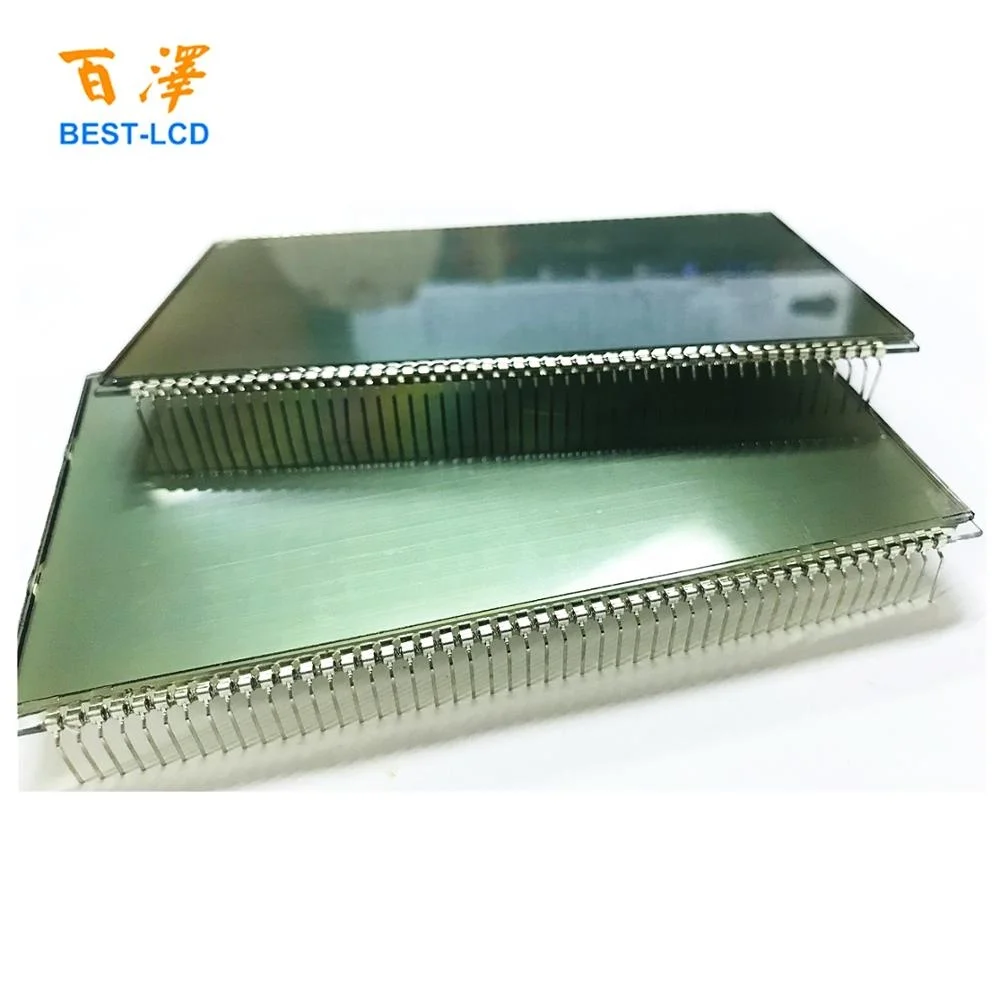 66 LCD Custom Size Monochrome 2 rows of 7 Segments 6 digits 96 pins LCD Panel Display for Fuel dispenser/Petrol Pump/Gas Machine