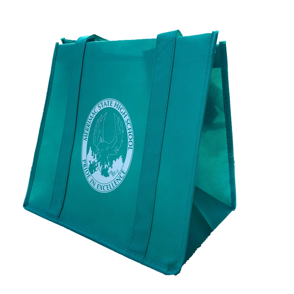 custom logo wholesale recycled pet non woven fabric bag