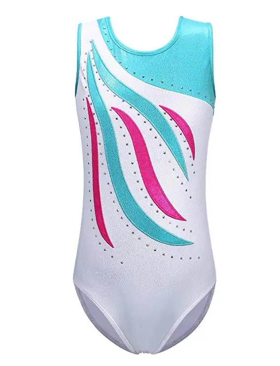 
Leotard Girl Gymnastics Toddler Sparkle Embroidery Tank Biketards One Piece 
