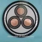 Бронированный кабель среднего напряжения Al или Cu/XLPE/CTS/PVC