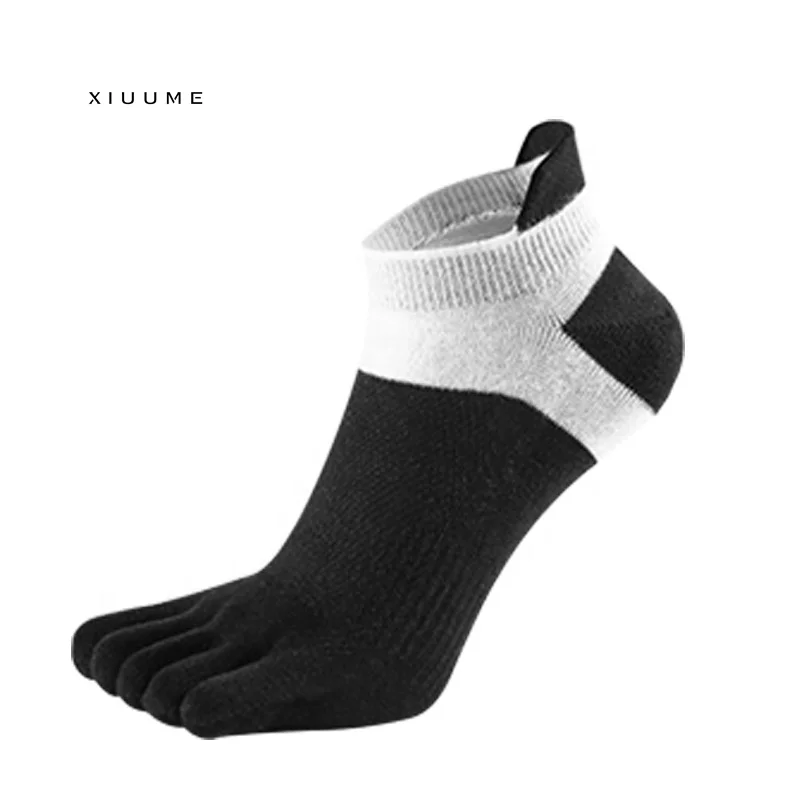 
Wholesale hotsale custom sports coolmax running half toe socks men 