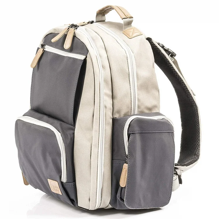 Factory Price Waterproof Baby Diaper Backpack Set Twin Diaper Bag with YKK Zipper