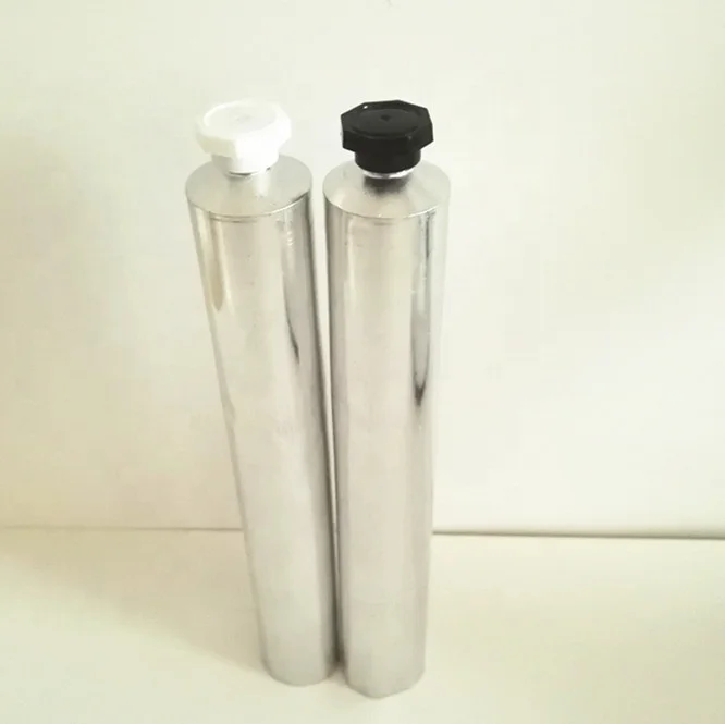 40 ml 50ml 60 ml aluminum unprinted tubes plain with octagon caps