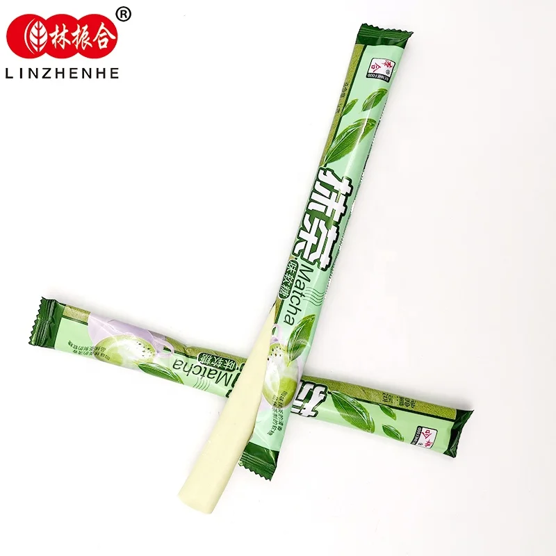 Matcha taffy candy sweet gelatin candy packing by box