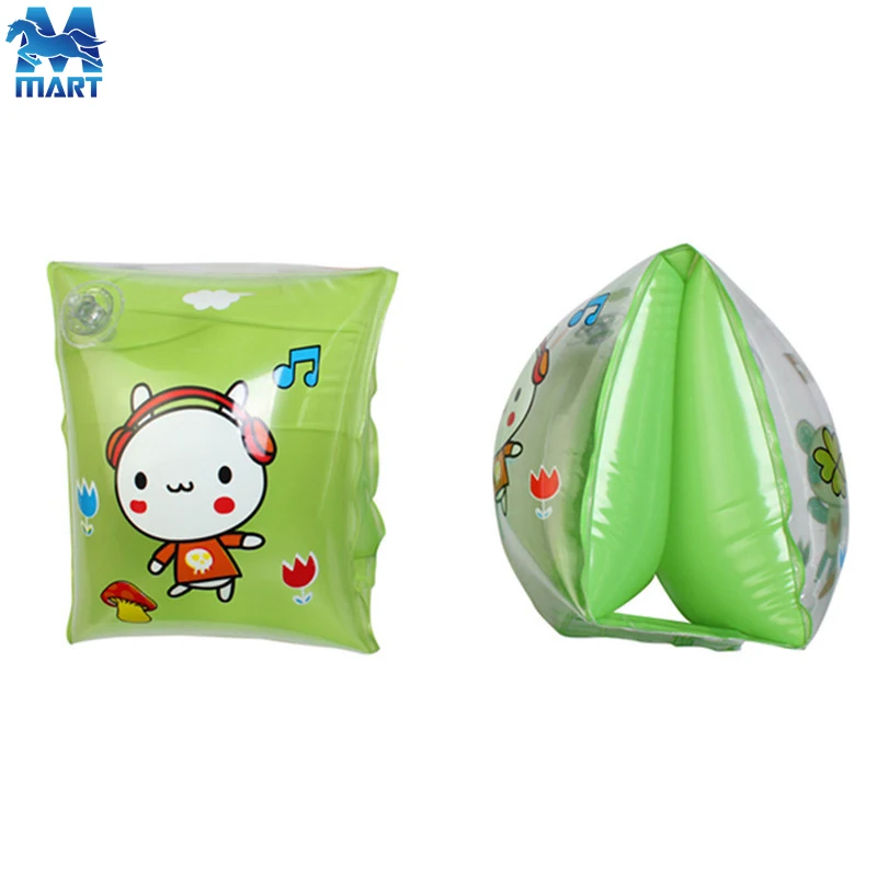 Custom brand logo pvc swimming arm band inflatable arm float