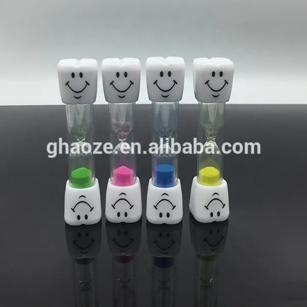 3 minutes Smile Face Tooth Shape Sand Timer Hourglass