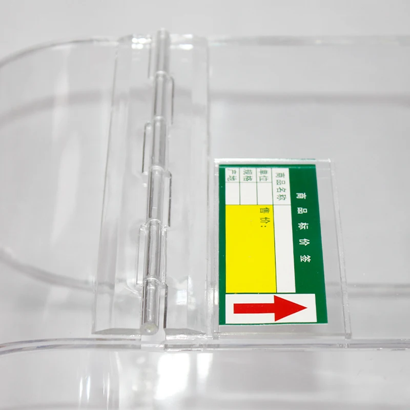 Custom sizes clear ellipse shape acrylic candy bins food cookie nuts containers display box with price tag slot wholesale