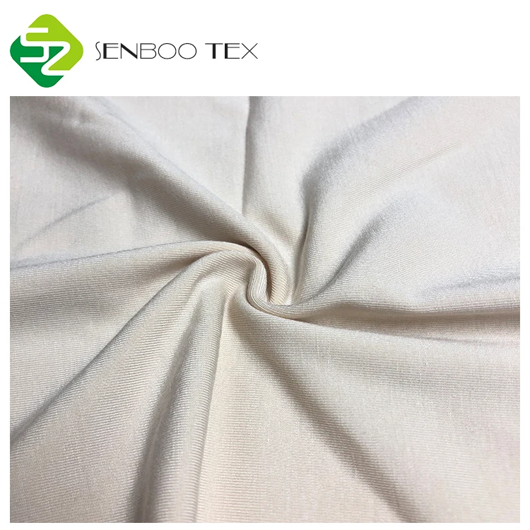 
Super Soft and comfortable Uncolored 95 bamboo 5 spandex 180~220gsm knitted fabrics for newborn 