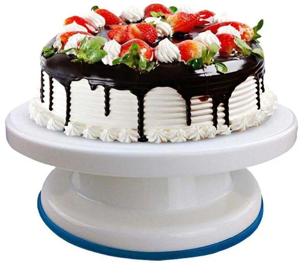 Food Grade 11' Round Revolving Cake Decorating Stand/ Cake Turntable for Cookies Cupcake