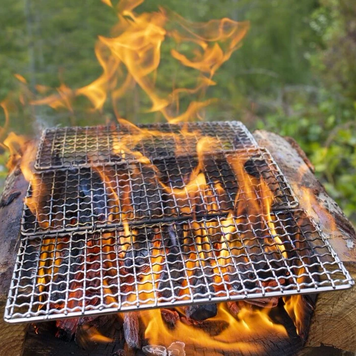 Titanium BBQ Grill Wire Mesh 255*165mm