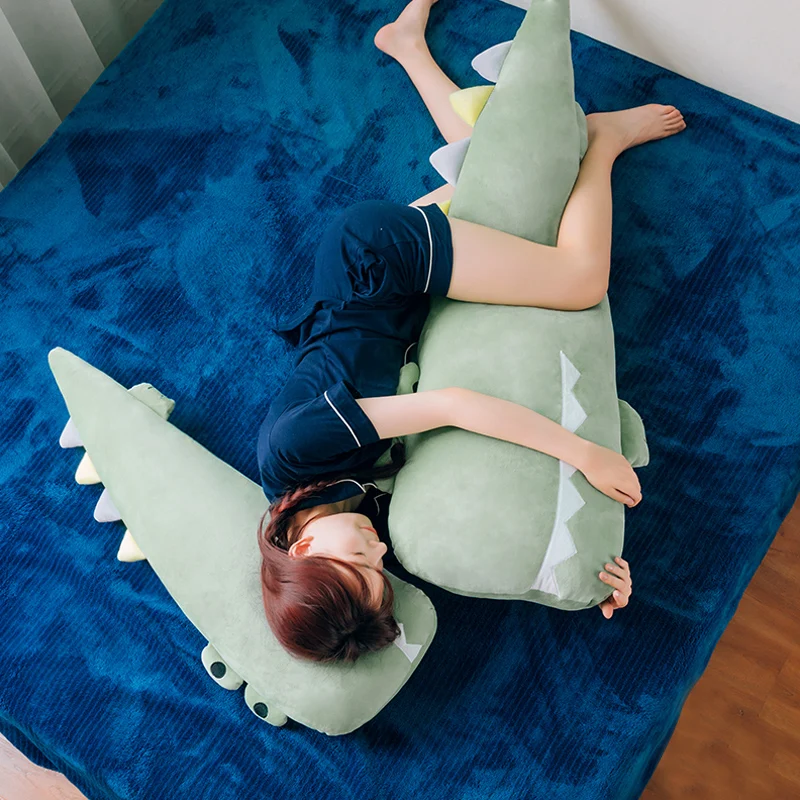  Лидер продаж на Amazon декоративная длинная подушка для постельного белья с мультяшным крокодилом