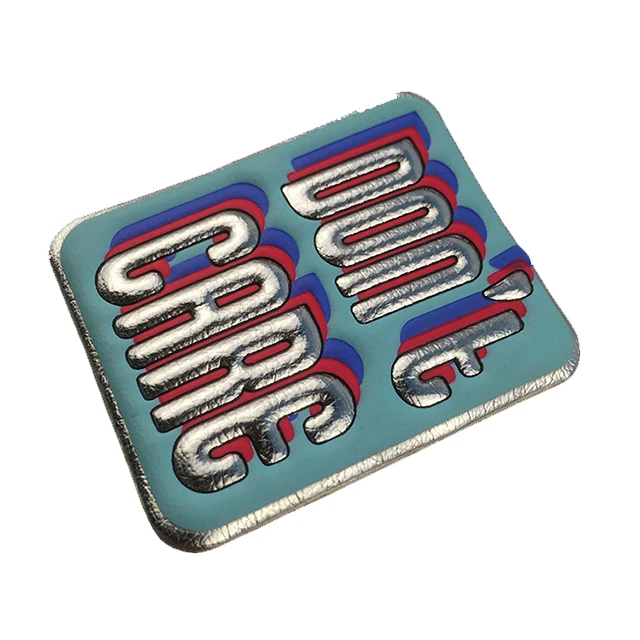 
Decorative customize pu leather travel patches sticker for t-shirts 