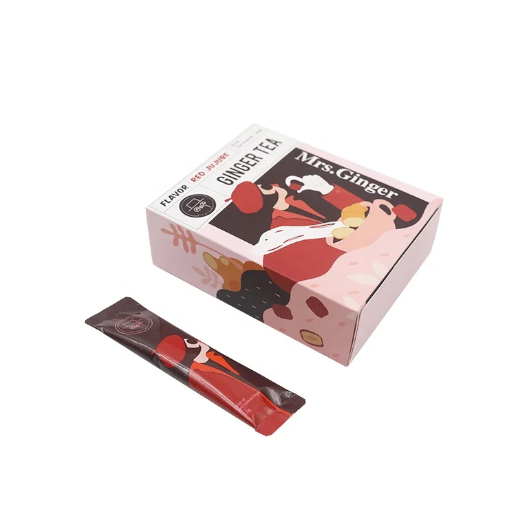 Chinese factory supplier instant ginger tea healthy organic red date ginger tea powder