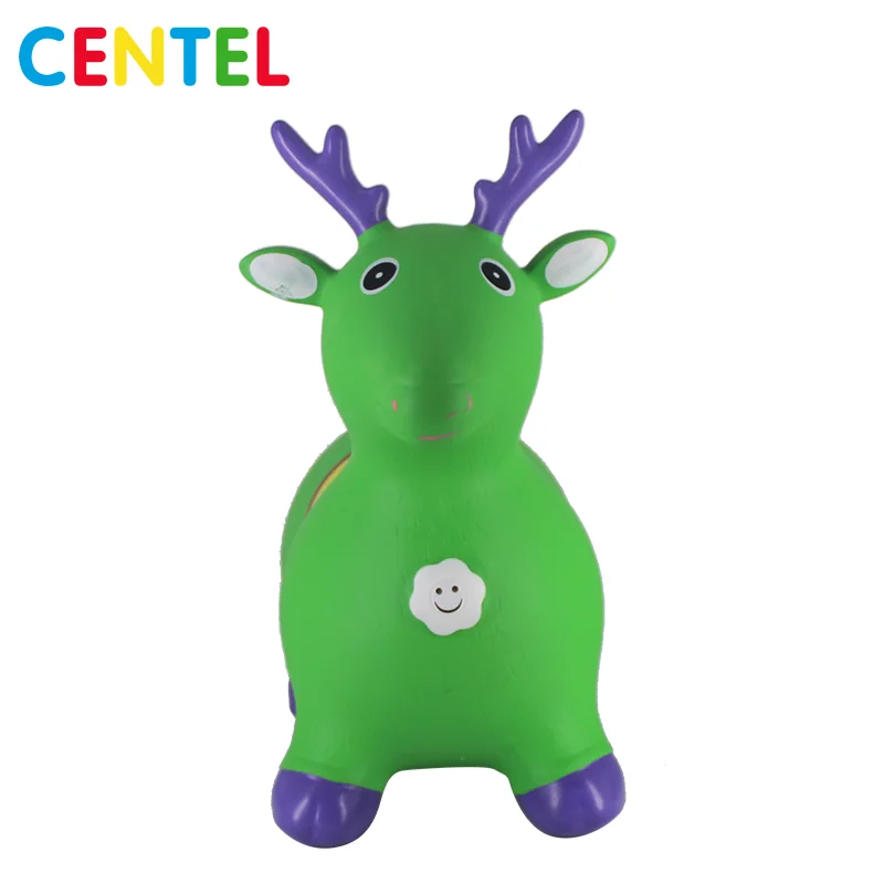 
PVC Inflatable jumping riding animal with music 