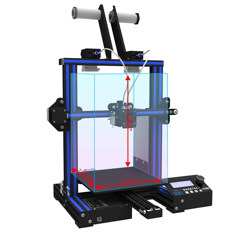 Geeetech A10M  multi color Mixing  prusa color mixer impresora 3d diy dual extruder Printer 3 D 3D Printer