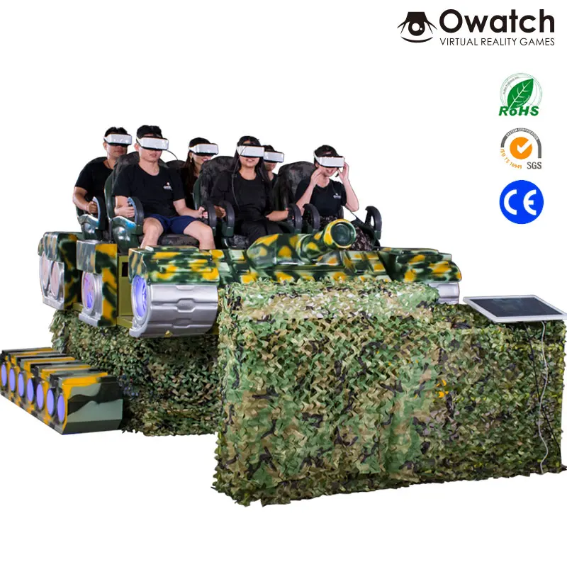 innovative product 6 seats multi-seats 360 degree interactive game Virtual reality 9d vr cinema vr tank