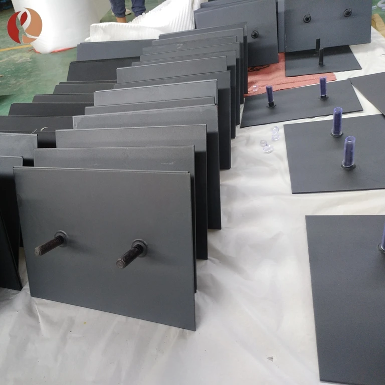 
Ruthenium iridium coated titanium anode plates for salt water chlorinator electrolysis cell 