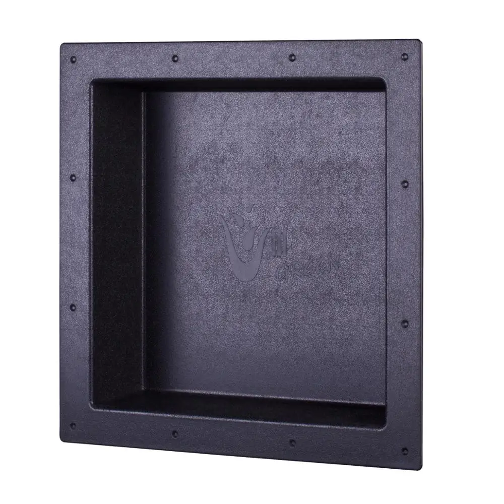 17X17 inch  Uni-Green Waterproof Square Recessed Shower Shelf Plastic Niche For Bathroom for the United States