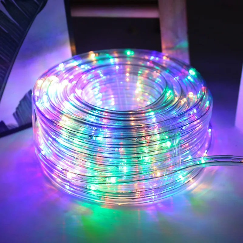 color change Wireless remote control rainbow tube led rope light 220v