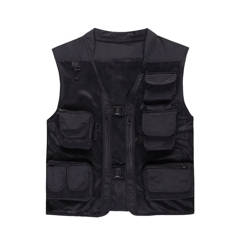 Мужской Камуфляжный жилет-карго с несколькими карманами для альпинизма, рыбалки, кемпинга, пешего туризма, журналиста, фотографий, рыбалки, жилет