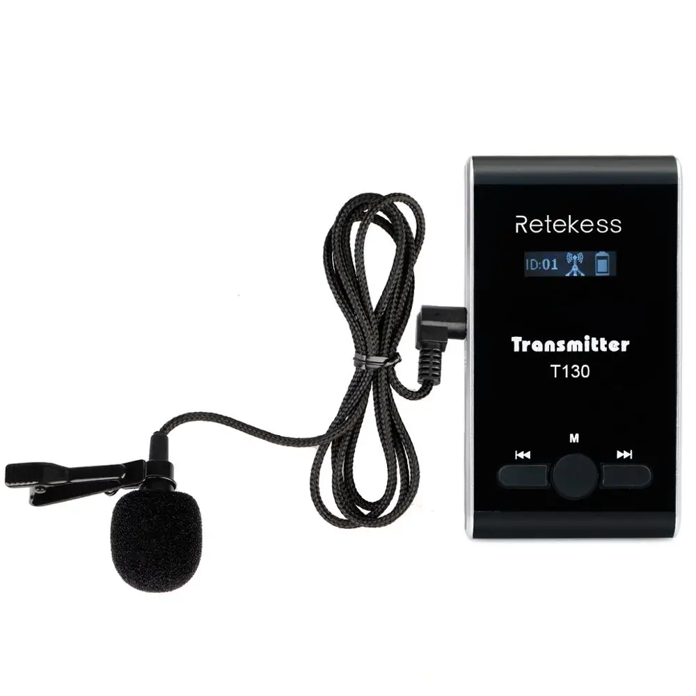 Portable Wireless Transmitter for Tour Guide system Simultaneous Translation Meeting Church Retevis T130